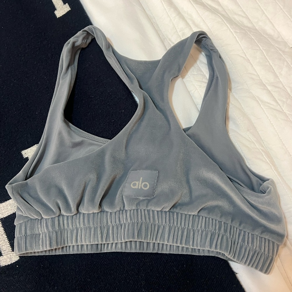 NWOT Alo Velour sweatshirt bra